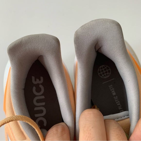 Adidas EQ21 Run Orange Round Toe Low Top Lace Up Running Shoes Size 6 - Picture 5 of 8